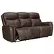 Cascade Auburn Leather 83" Power Reclining Sofa