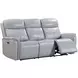 Cascade Seamist Grey 87" Power Reclining Sofa With Power Headrest
