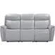 Cascade Seamist Grey 87" Power Reclining Sofa With Power Headrest
