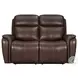 Cascade Auburn Leather Power Reclining Loveseat