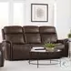 Cascade Auburn Leather Power Reclining Living Room Set