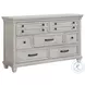 Windom Antique White 7 Drawer Dresser