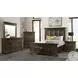 Windom Smoky Walnut King Storage Platform Bed