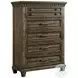 Windom Smoky Walnut Storage Platform Bedroom Set