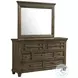 Windom Smoky Walnut Storage Platform Bedroom Set
