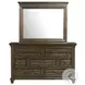 Windom Smoky Walnut Storage Platform Bedroom Set