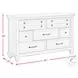 Windom Antique White 7 Drawer Dresser