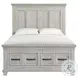 Windom Antique White Queen Storage Platform Bed