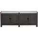 Plum Creek Ravenwood Black and White 70" Marble Top TV Stand