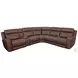 Carrith Autumn Umber Leather 6 Piece Modular Power Reclining Sectional