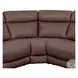 Carrith Autumn Umber Leather 6 Piece Modular Power Reclining Sectional