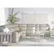 Calgary Stone Leather 6 Piece Modular Power Reclining Sectional
