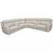 Calgary Stone Leather 7 Piece Modular Power Reclining Sectional