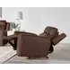 Calgary Autumn Umber Leather Power Recliner