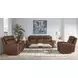 Calgary Autumn Umber Leather Power Recliner