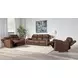 Calgary Autumn Umber Leather Power Recliner