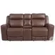 Carrith Autumn Umber Leather Power Reclining Living Room Set