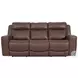 Carrith Autumn Umber Leather Power Reclining Sofa