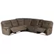 Cooper Shadow Brown Manual Reclining Sectional