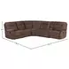 Cooper Shadow Brown Manual Reclining Sectional