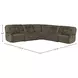 Cooper Shadow Brown Performance Fabric 7 Piece Modular Reclining Sectional