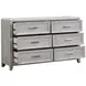 Fiona Mist Gray Upholstered Storage Panel Bedroom Set