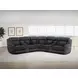 Dalton Lucky Charcoal Performance Fabric 7 Piece Modular Power Reclining Sectional