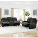 Dalton Lucky Charcoal 65" Power Reclining Loveseat