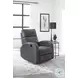 Dorian Pebble Grey Manual Recliner
