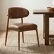 Ellie Brown Leather Upholstered Dining Chair