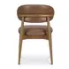 Ellie Brown Leather Upholstered Dining Chair