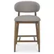 Ellie Gray Performance Fabric Upholstered Counter Height Stool