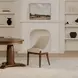 Edward Heather Beige Performance Fabric Upholstered Dining Chair