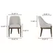 Edward Heather Beige Performance Fabric Upholstered Dining Chair