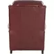 Meade Marisol Cabernet Leather Push Thru The Arms Lounge Recliner with Nailhead Trim