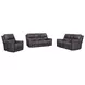 Eldridge Steamboat Brown Leather 86" Zero Gravity Power Reclining Sofa with USB Charging