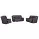 Eldridge Steamboat Brown Leather 86" Zero Gravity Power Reclining Sofa with USB Charging