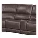 Easton Steamboat Brown Leather 7 Piece Zero Gravity Power Reclining Sectional with USB Charging