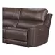 Easton Steamboat Brown Leather 7 Piece Zero Gravity Power Reclining Sectional with USB Charging