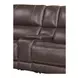 Easton Steamboat Brown Leather 7 Piece Zero Gravity Power Reclining Sectional with USB Charging