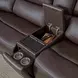 Westville Steamboat Brown Leather 7 Piece Zero Gravity Power Reclining Sectional with USB Charging