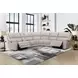 Easton Steamboat Quartz Leather Power Reclining Sectional with USB Charging