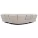 Easton Steamboat Quartz Leather Power Reclining Sectional with USB Charging
