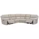 Easton Steamboat Quartz Leather Power Reclining Sectional with USB Charging
