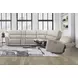 Easton Steamboat Quartz Leather Power Reclining Sectional with USB Charging