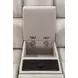 Easton Steamboat Quartz Leather Power Reclining Sectional with USB Charging
