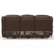 Midnight Florence Brown Power Reclining Sofa with Power Headrest