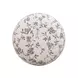 Jaine Beige Floral Jacquard Woven Ottoman