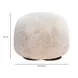 Oopa Off White Faux Shearling Swivel Ottoman