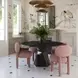 Manu Light Pink Performance Chenille Upholstered Dining Chair